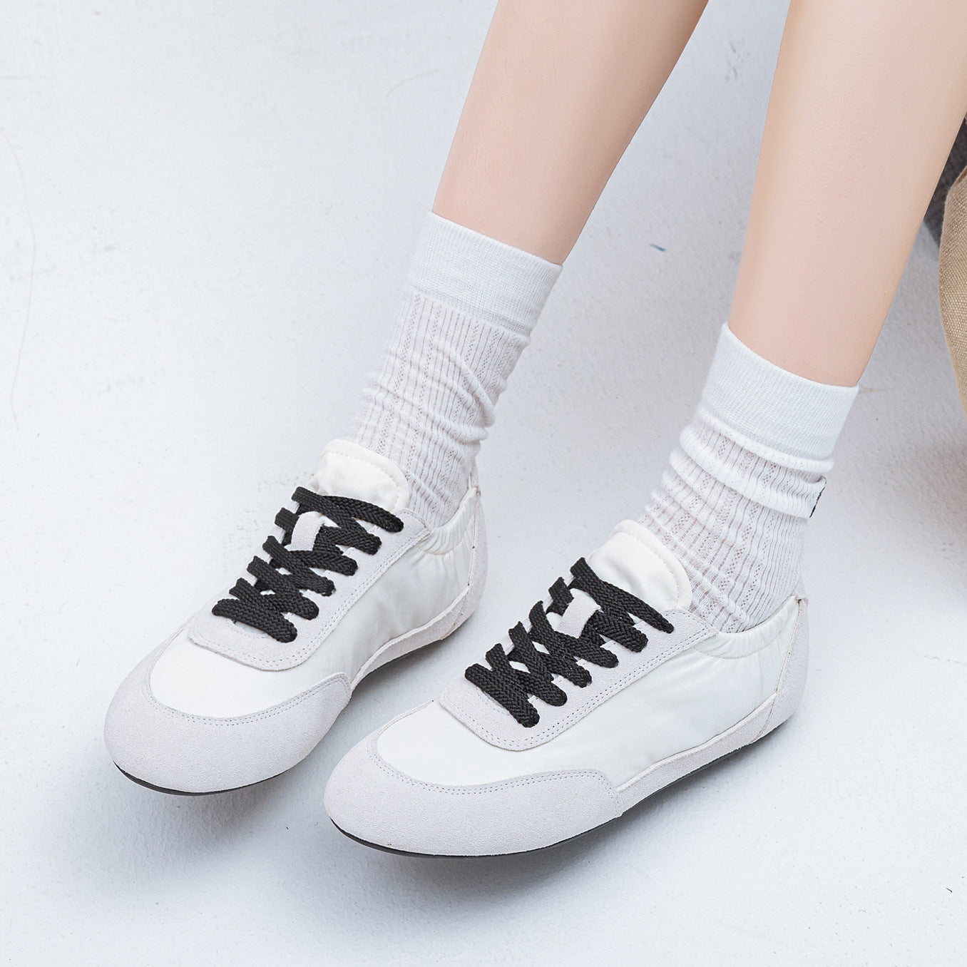 2025 New German Army Trainers - Women's Retro Comfort Sneakers with Color-Block Design
