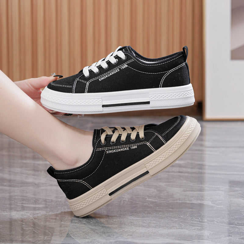 2025 New Women's Canvas Sneakers - Trendy Breathable Slip-Ons for Spring/Summer