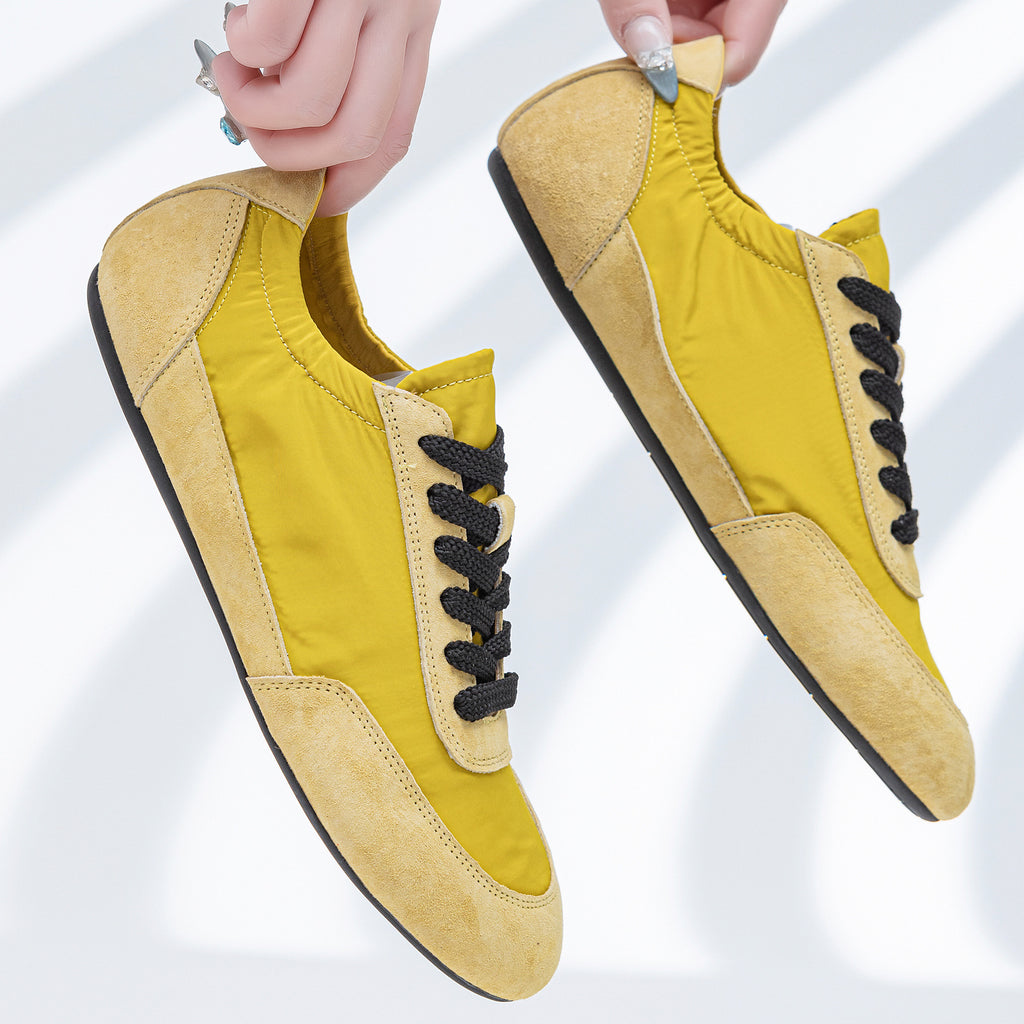 2025 New German Army Trainers - Women's Retro Comfort Sneakers with Color-Block Design