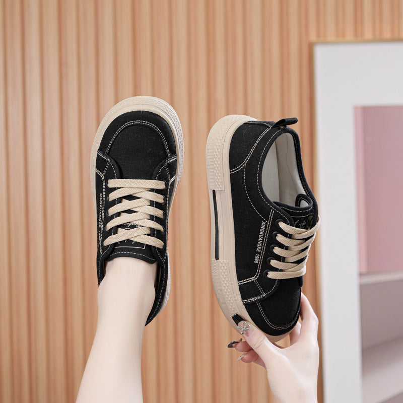 2025 New Women's Canvas Sneakers - Trendy Breathable Slip-Ons for Spring/Summer