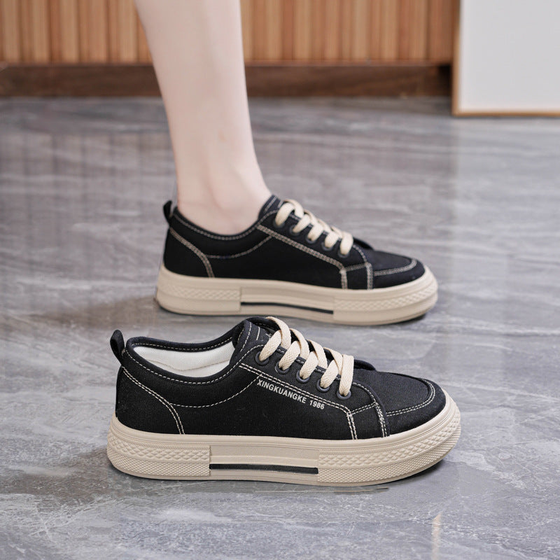 2025 New Women's Canvas Sneakers - Trendy Breathable Slip-Ons for Spring/Summer