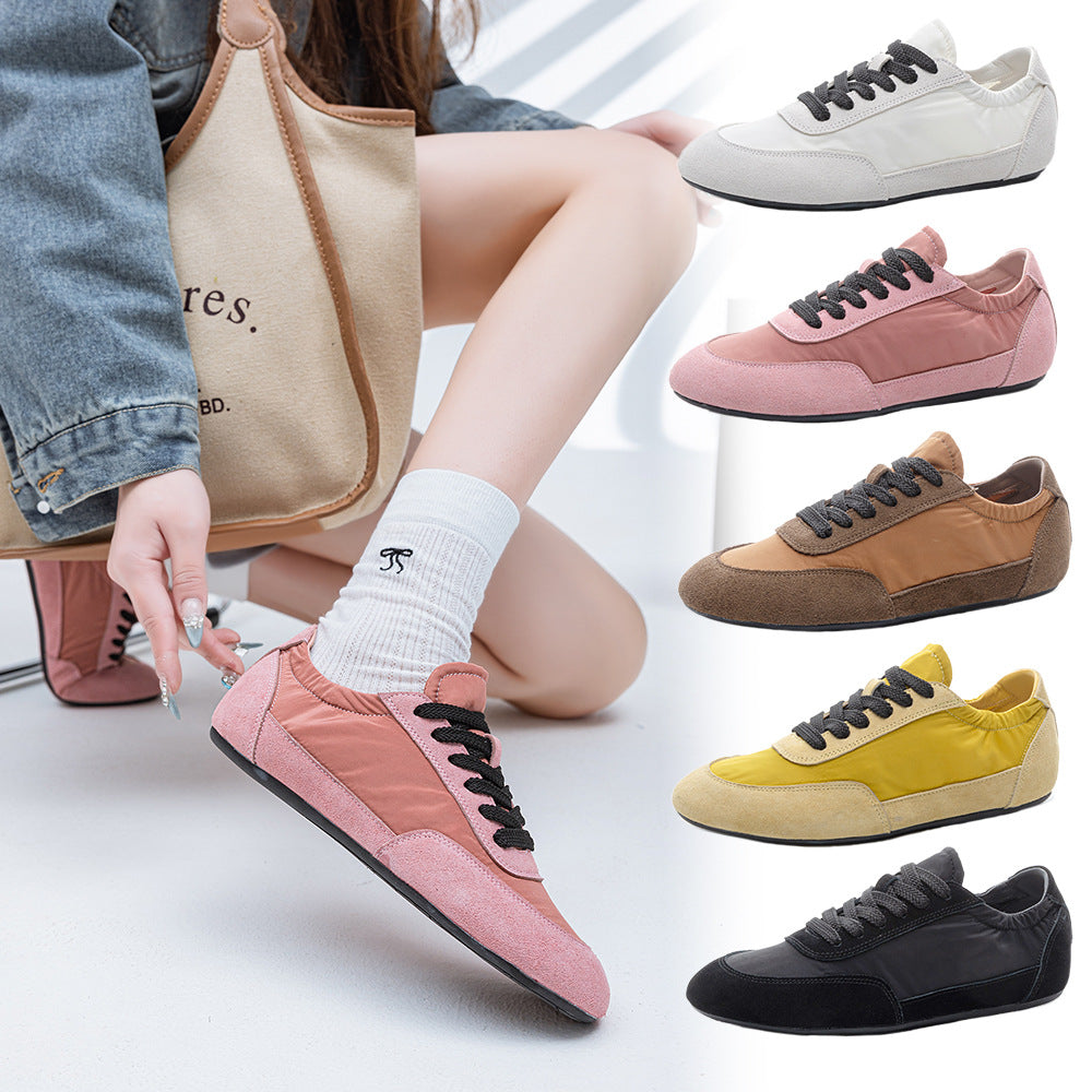 2025 New German Army Trainers - Women's Retro Comfort Sneakers with Color-Block Design